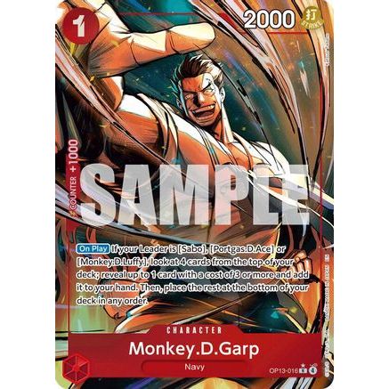 Monkey.D.Garp (Alternate Art) (OP13-016) - Carrying On His Will Foil