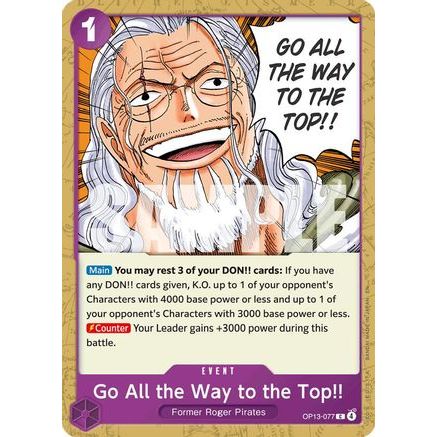 Go All the Way to the Top!! (OP13-077) - Carrying On His Will
