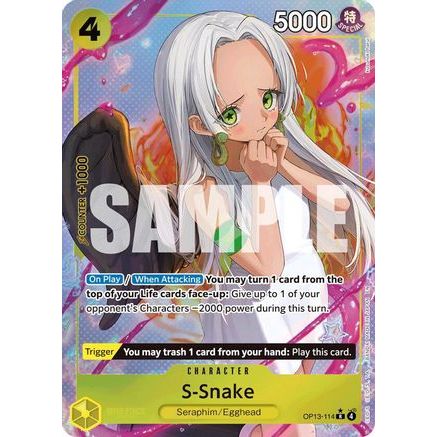 S-Snake (Alternate Art) (OP13-114) - Carrying On His Will Foil