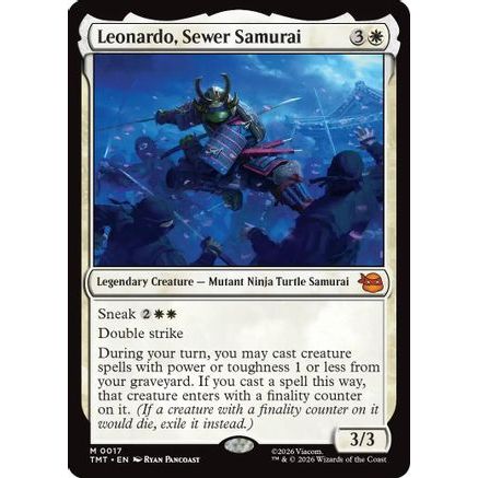 Leonardo, Sewer Samurai (TMT-017) - Teenage Mutant Ninja Turtles Foil