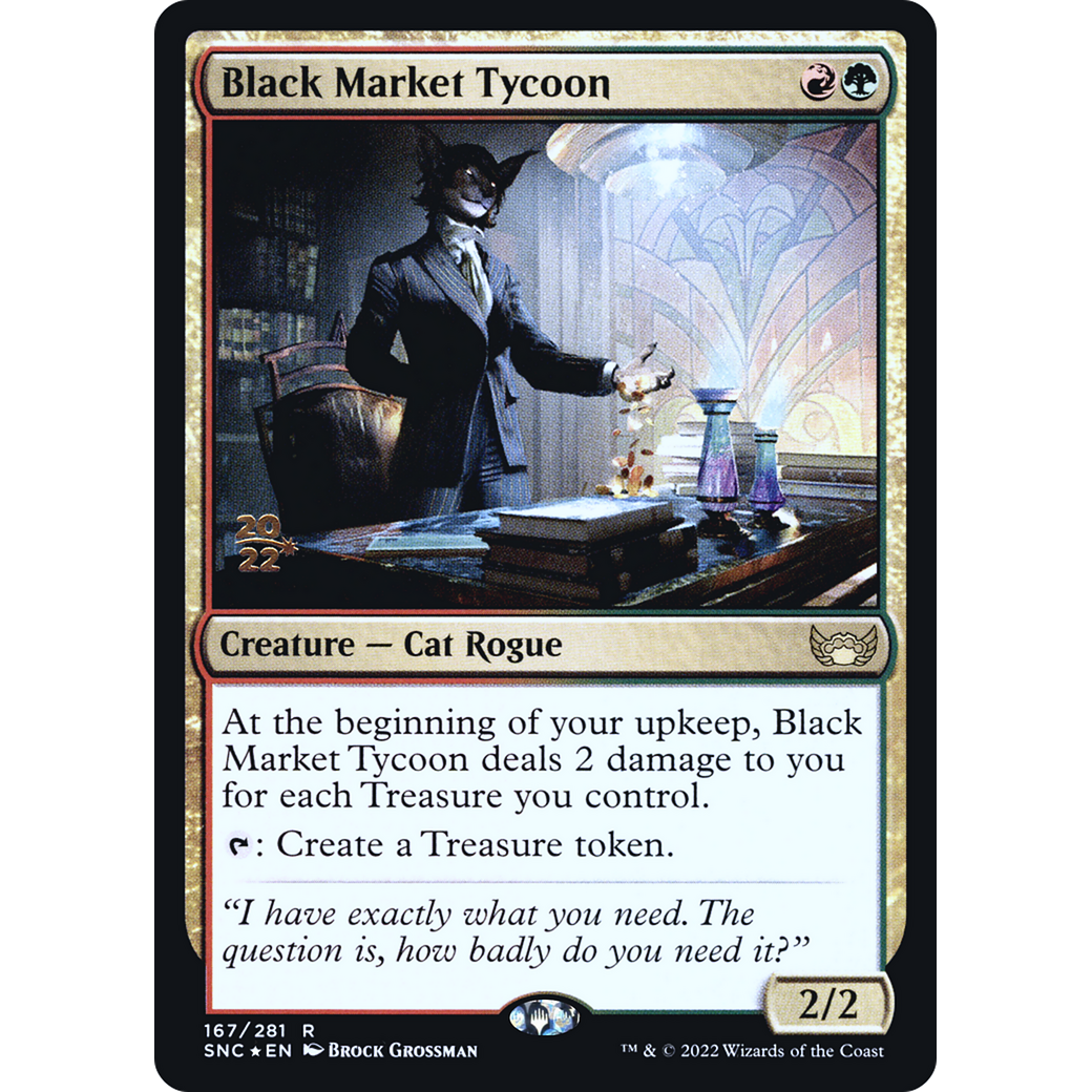 Black Market Tycoon (PRE-167) - Streets of New Capenna Promos Foil