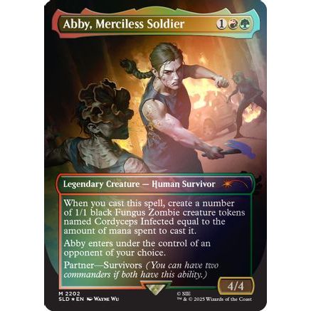 Abby, Merciless Soldier (Rainbow Foil) (SLD-2202) - Secret Lair Drop Series Foil