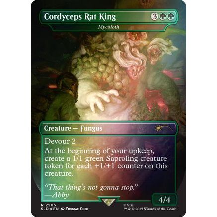 Cordyceps Rat King - Mycoloth (Rainbow Foil) (SLD-2205) - Secret Lair Drop Series Foil