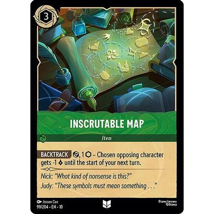 Inscrutable Map (99/204) - Whispers in the Well Cold Foil