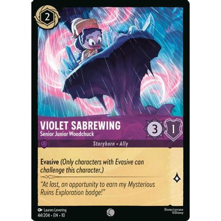 Violet Sabrewing - Senior Junior Woodchuck (44/204) - Whispers in the Well Cold Foil