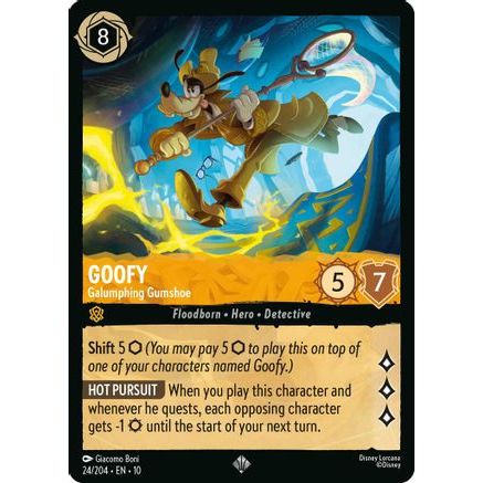 Goofy - Galumphing Gumshoe (24/204) - Whispers in the Well Cold Foil