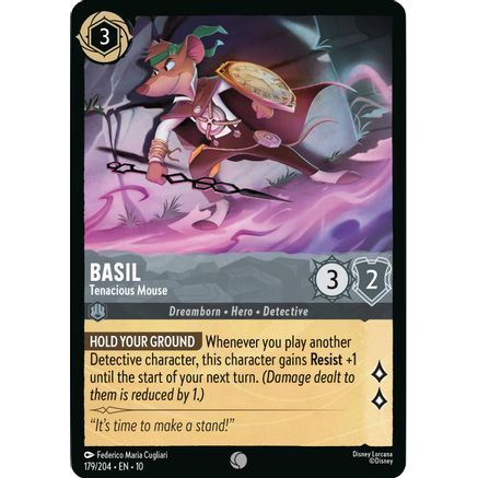 Basil - Tenacious Mouse (179/204) - Whispers in the Well Cold Foil