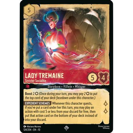 Lady Tremaine - Sinister Socialite (124/204) - Whispers in the Well Cold Foil