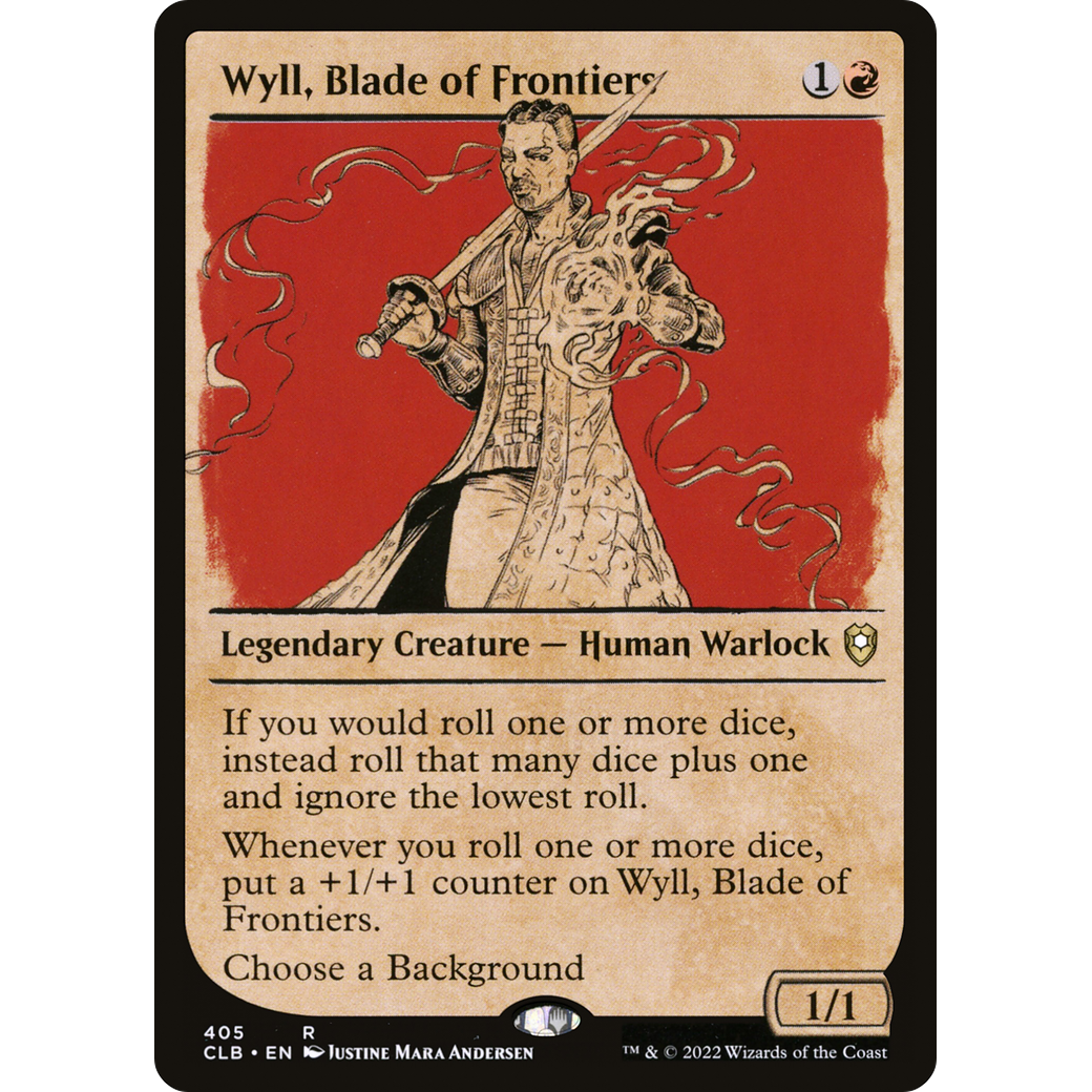 Wyll, Blade of Frontiers (CLB-405) - Commander Legends: Battle for Baldur's Gate: (Showcase) Foil