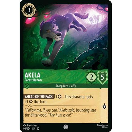 Akela - Forest Runner (90/204) - Whispers in the Well Cold Foil