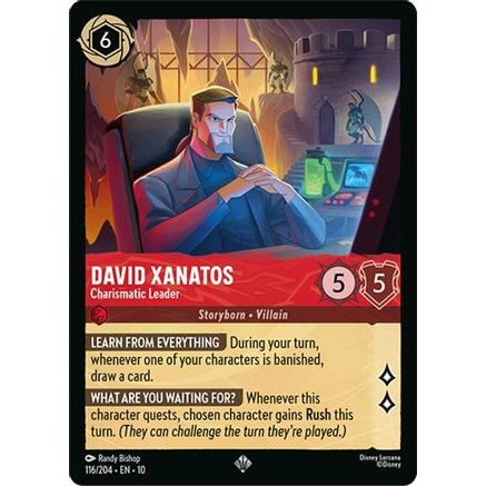 David Xanatos - Charismatic Leader (116/204) - Whispers in the Well Cold Foil