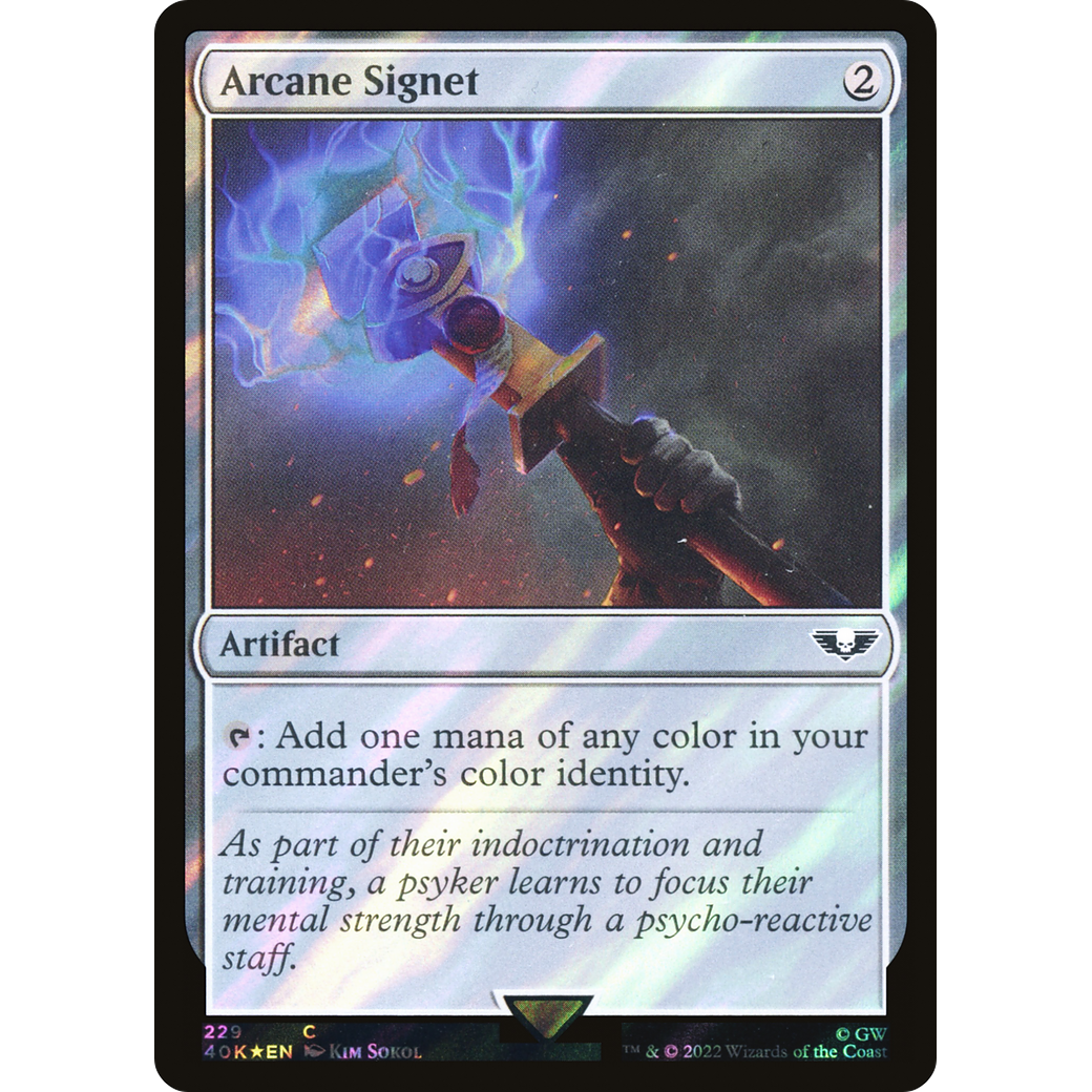 Arcane Signet (40K-229) - Warhammer 40,000 Commander Foil