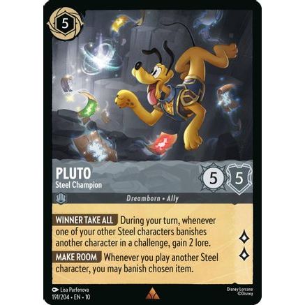 Pluto - Steel Champion (191/204) - Whispers in the Well Cold Foil