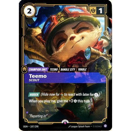 Teemo - Scout (197/298) - Riftbound Promotional Cards