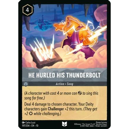 He Hurled His Thunderbolt (197/204) - Whispers in the Well Cold Foil
