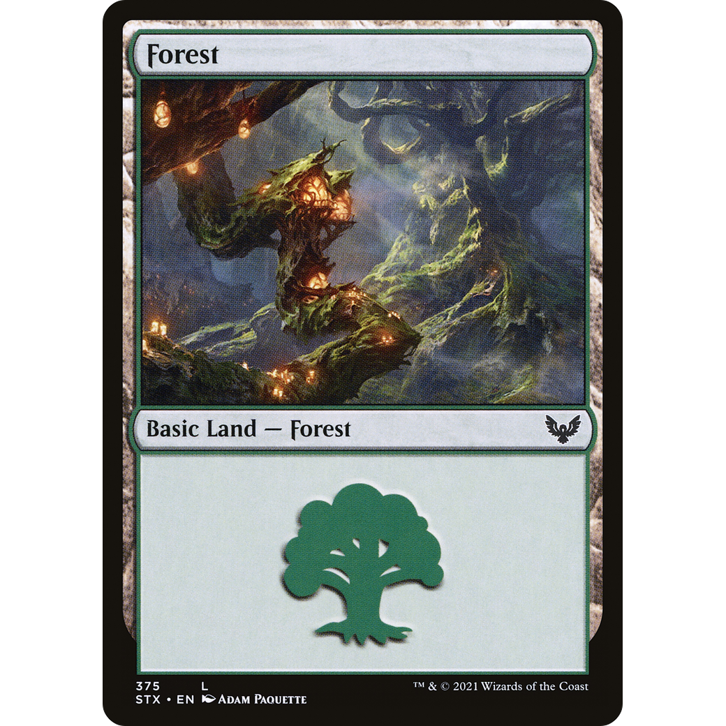 Forest (375) (STX-375) - Strixhaven: School of Mages Foil