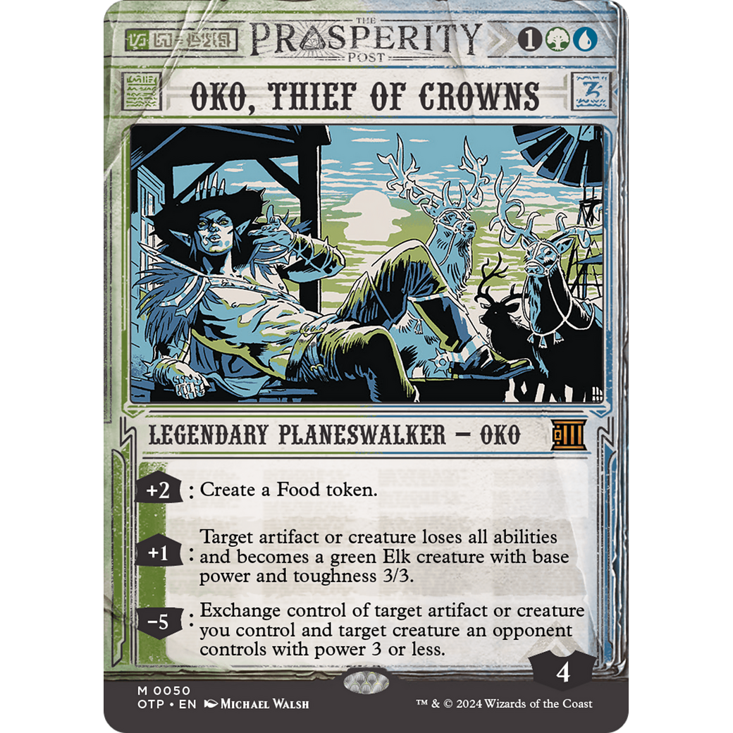 Oko, Thief of Crowns (OTP-050) - Breaking News: (Showcase) (Borderless)
