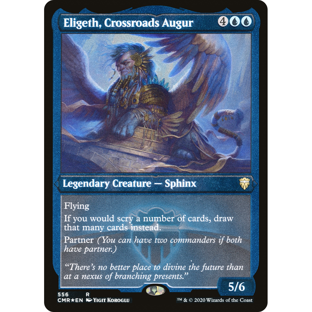 Eligeth, Crossroads Augur (Foil Etched) (CMR-556) - Commander Legends Foil