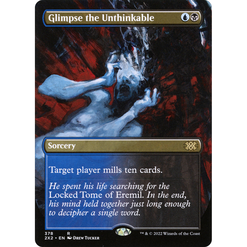 Glimpse the Unthinkable (Borderless) (2X2-378) - Double Masters 2022 (Borderless) Foil