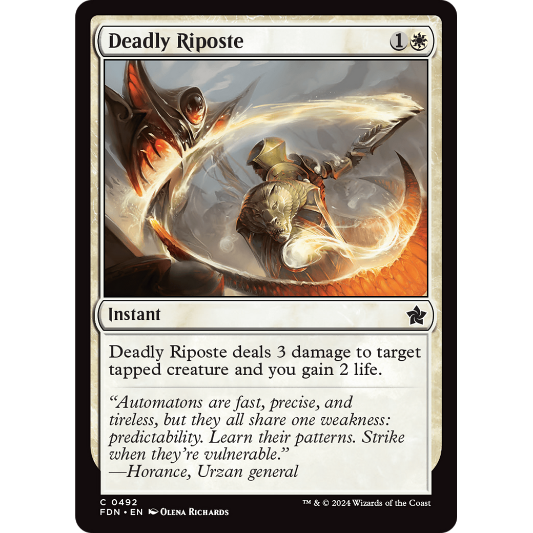 Deadly Riposte (FDN-492) - Foundations