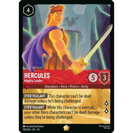 Hercules - Mighty Leader (118/204) - Whispers in the Well Cold Foil