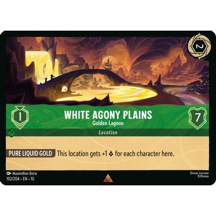 White Agony Plains - Golden Lagoon (102/204) - Whispers in the Well Cold Foil