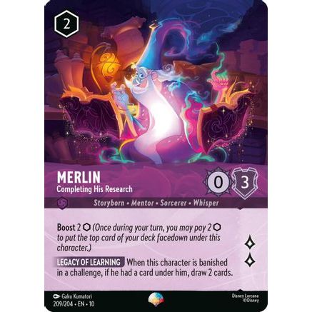 Merlin - Completing His Research (Epic) (209/204) - Whispers in the Well Holofoil