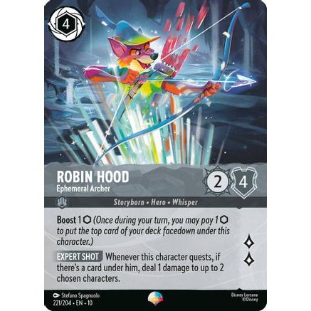 Robin Hood - Ephemeral Archer (Epic) (221/204) - Whispers in the Well Holofoil