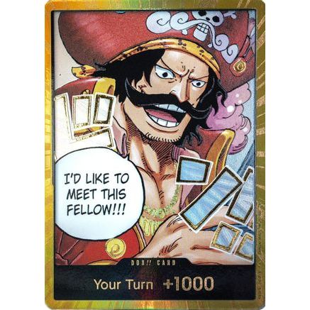 DON!! Card (Gol.D.Roger) (Gold) - Carrying On His Will Foil