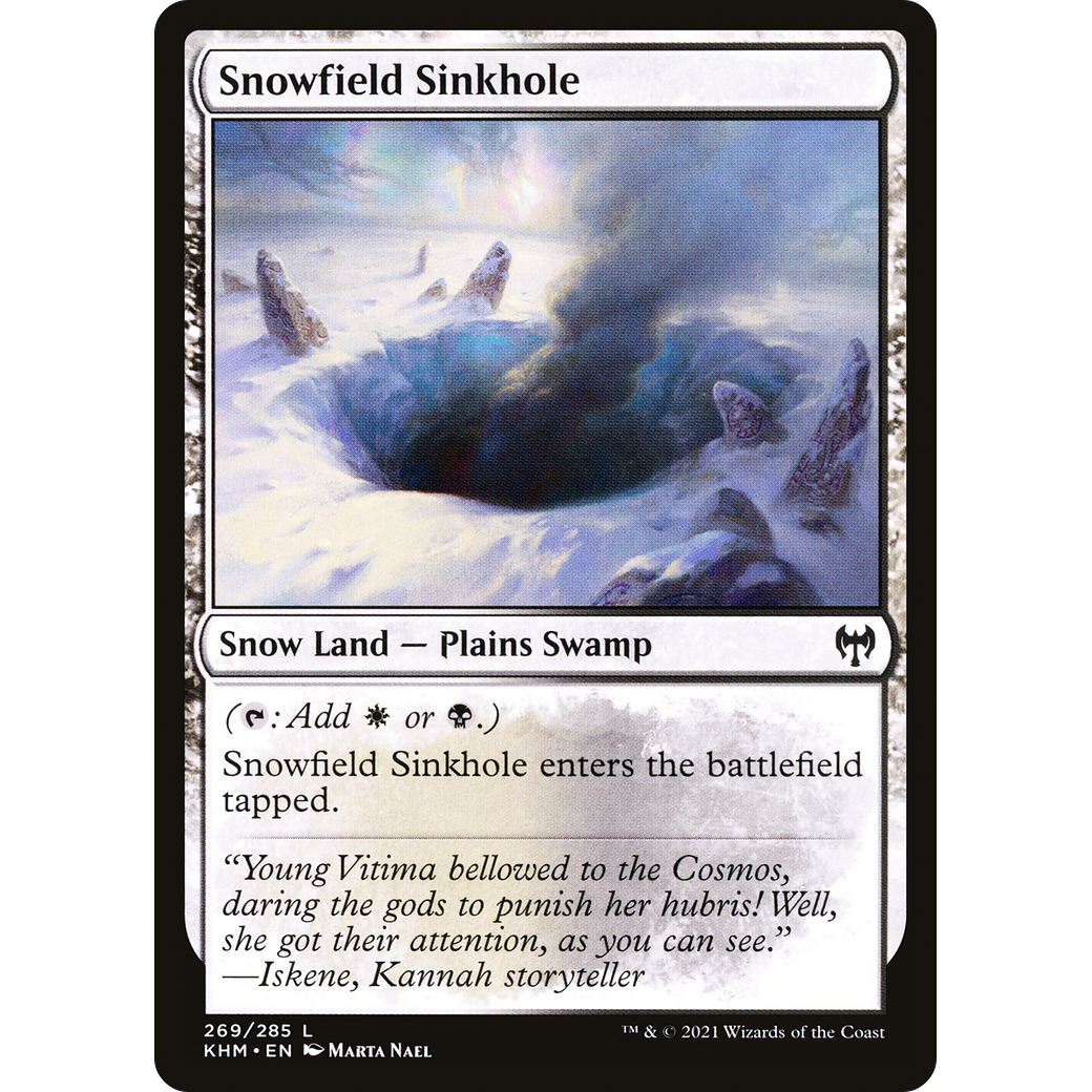 Snowfield Sinkhole (KHM-269) - Kaldheim: (snow)