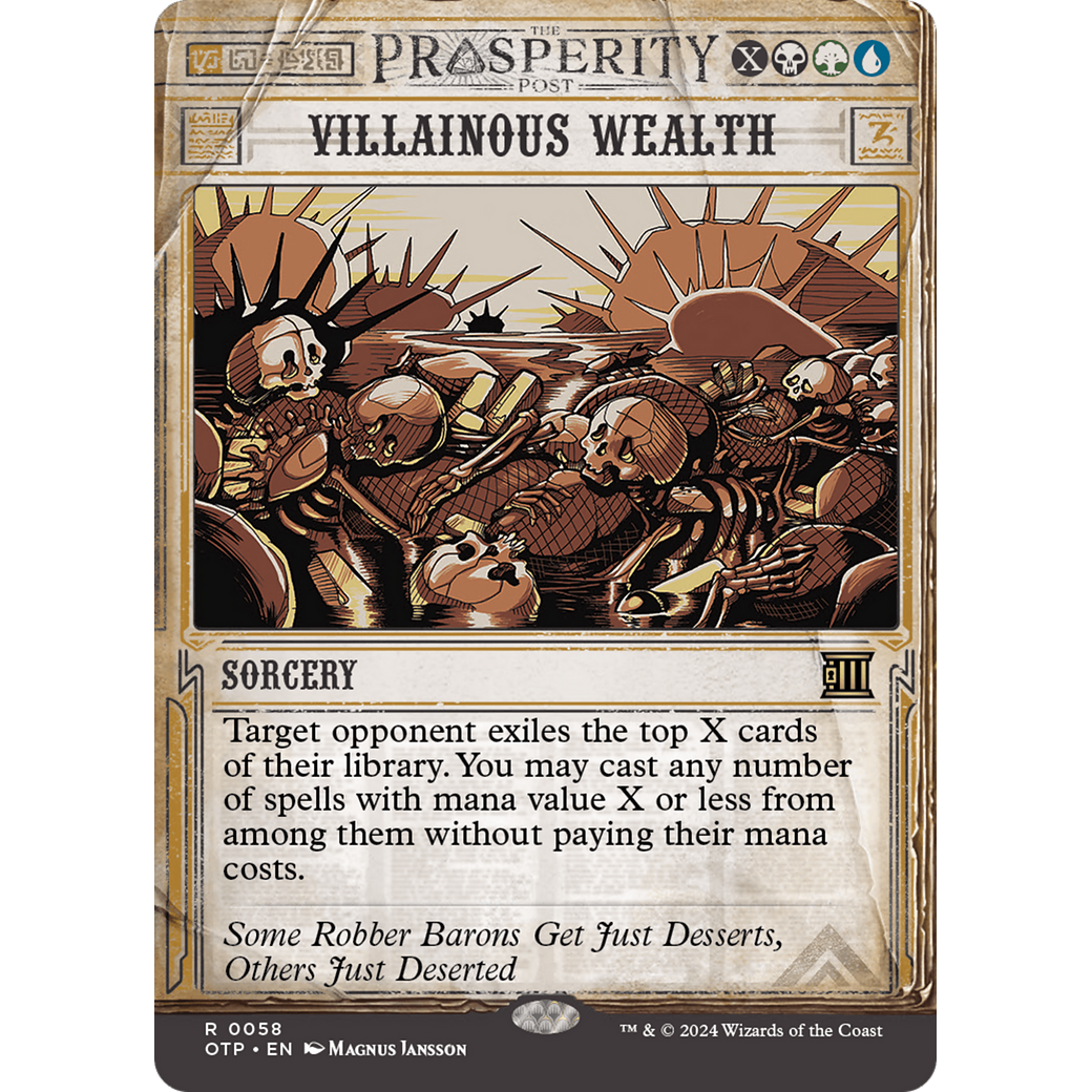 Villainous Wealth (OTP-058) - Breaking News: (Showcase) (Borderless)