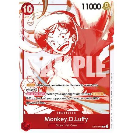 Monkey.D.Luffy - ST10-006 (3rd Anniversary Treasure Campaign Pack) (ST10-006) - One Piece Promotion Cards Foil
