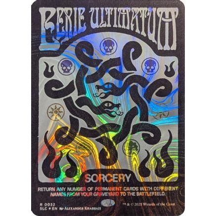 Eerie Ultimatum (Halo Foil) (SLC-032) - Secret Lair Countdown Kit Foil