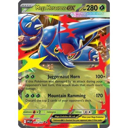 Mega Heracross ex - 004/094 4 - ME02 Phantasmal Flames Holofoil