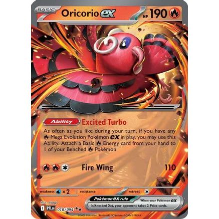 Oricorio ex - 018/094 18 - ME02 Phantasmal Flames Holofoil