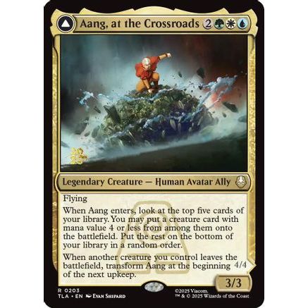Aang, at the Crossroads (PRE-203) - Prerelease Cards Foil