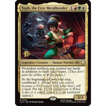 Toph, the First Metalbender (PRE-247) - Prerelease Cards Foil