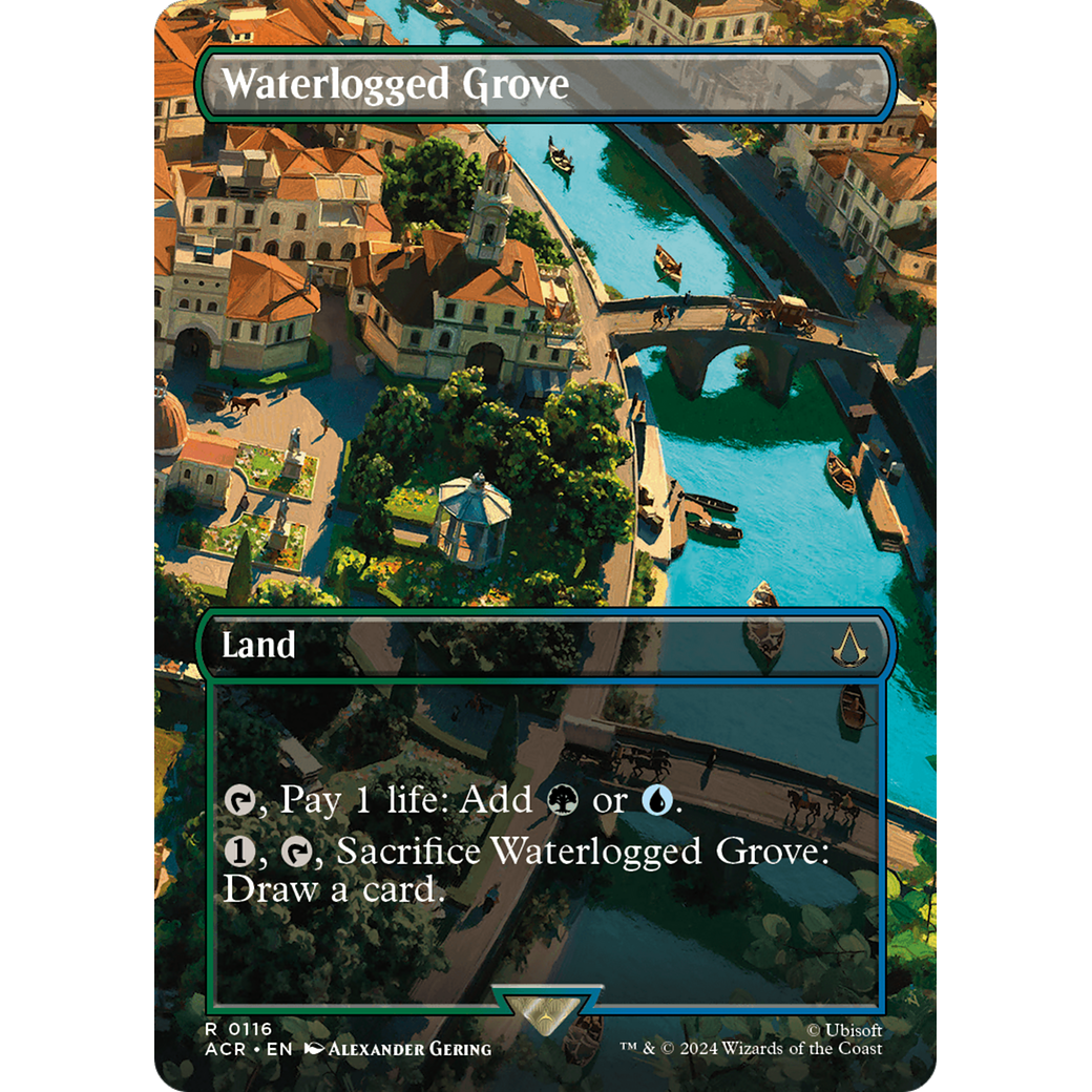 Waterlogged Grove (Borderless) (ACR-116) - Assassin's Creed (Borderless) Foil