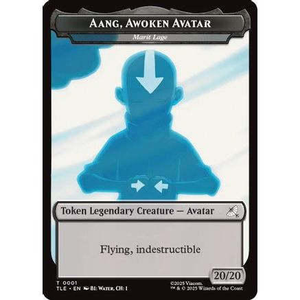 Aang, Awoken Avatar - Marit Lage // Treasure Double-Sided Token (TLE-1 // 22) - Avatar: The Last Airbender: Eternal-Legal Foil