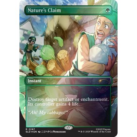 Nature's Claim (Rainbow Foil) (SLD-2297) - Secret Lair Drop Series Foil