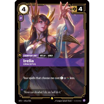 Irelia - Graceful (Alternate Art) (141a/221) - Spiritforged Foil