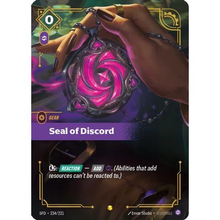 Seal of Discord (Overnumbered) (234/221) - Spiritforged Foil