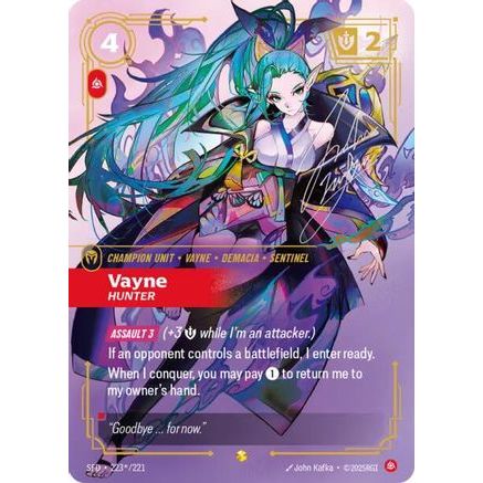 Vayne - Hunter (Signature) (223*/221) - Spiritforged Foil