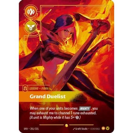 Fiora - Grand Duelist (Overnumbered) (251/221) - Spiritforged Foil