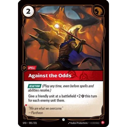Against the Odds (001/221) - Spiritforged Foil
