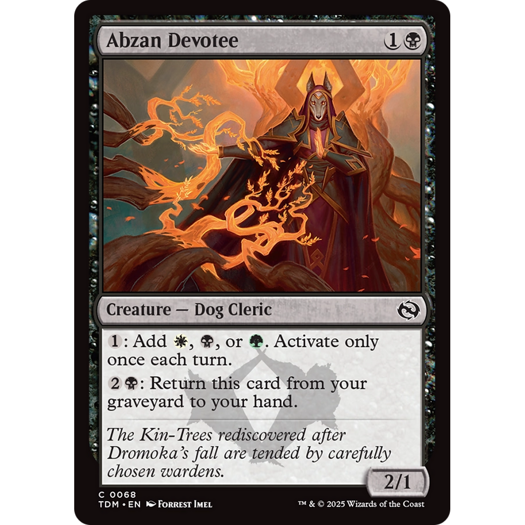 Abzan Devotee (TDM-068) - Tarkir: Dragonstorm Foil