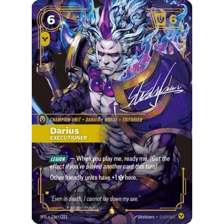 Darius - Executioner (Signature) (236*/221) - Spiritforged Foil