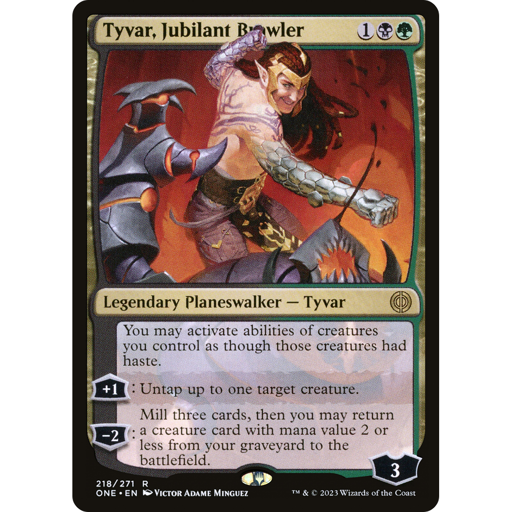 Tyvar, Jubilant Brawler (ONE-218) - Phyrexia: All Will Be One Foil