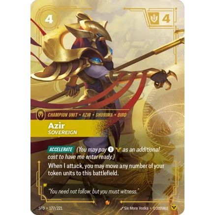 Azir - Sovereign (177/221) - Spiritforged Foil