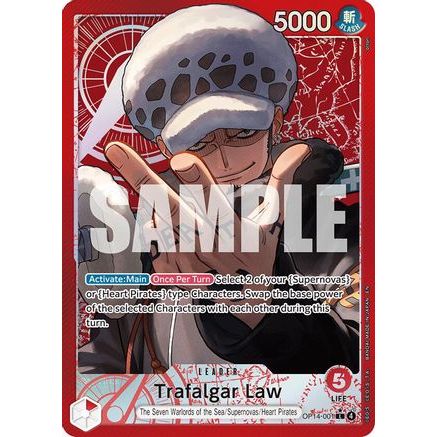 Trafalgar Law - OP14-001 (Alternate Art) (OP14-001) - The Azure Sea's Seven Foil